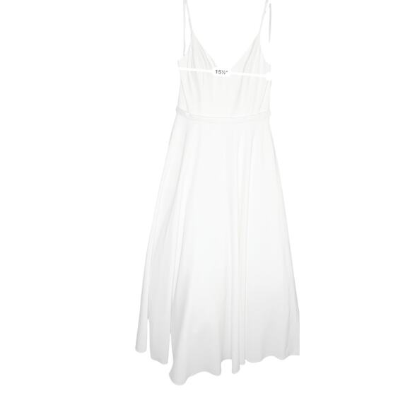 Mac Duggal Ivory Classic Bride Taffeta Ballgown V-neck A-Line Gown sz 12 - Picture 9 of 15